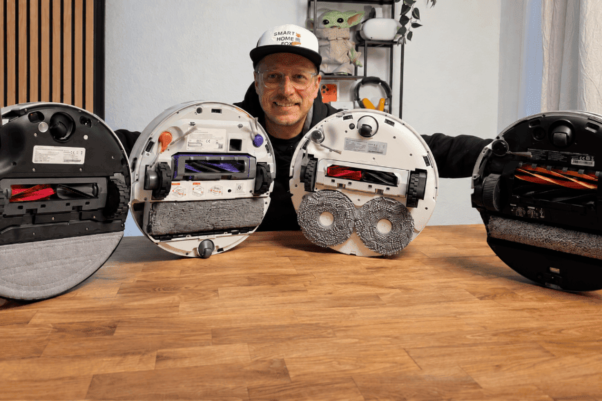 Wischsystem Wischroboter Schnellcheck mit Wischtuch, Wischpads und Wischwalze im direkten Vergleich
